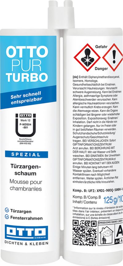 OTTOPUR TURBO 2K 210ML TÜRZARGENSCHAUM VE 16 ST.