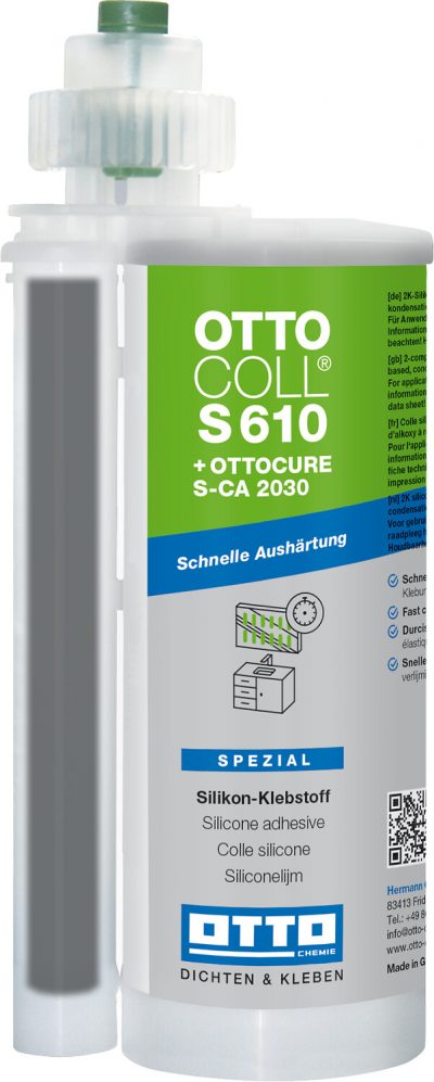 OTTOCOLL S 610 + S-CA 2030 A+B C04 SCHWARZ 490ML (VE: 9 ST)